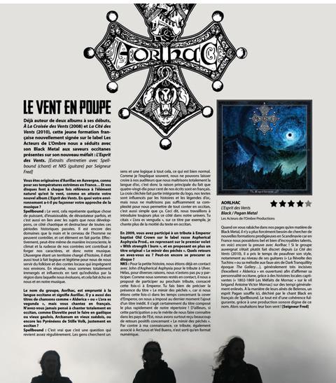 AORLHAC  entrevue complete avec METAL OBS [ French only]