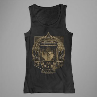 Griffon - ὸ θεός ὸ βασιλεύς // Tank top black Girlie